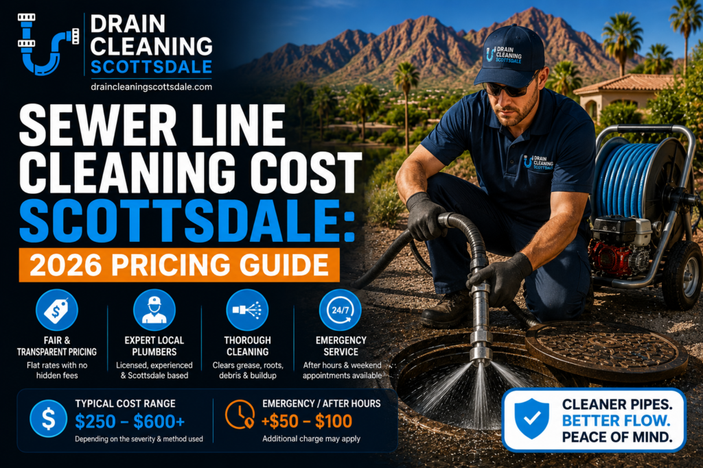sewer line cleaning cost Scottsdale