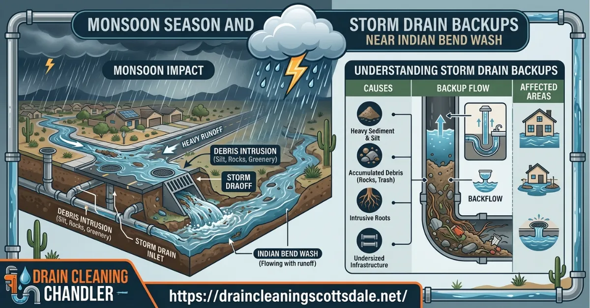 Monsoon Season and Storm Drain Backups