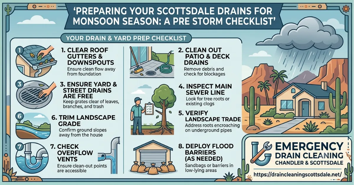 Preparing Your Scottsdale Drains for Monsoon Season
